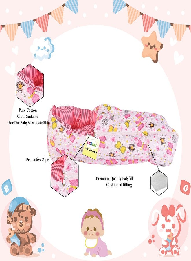 Kwitchy حقيبة حمل الأطفال حديثي الولادة من كويتشي (من 0 إلى 6 أشهر)، لون وردي، قطن، قابلة للتهوية، قطعة واحدة - Image 4