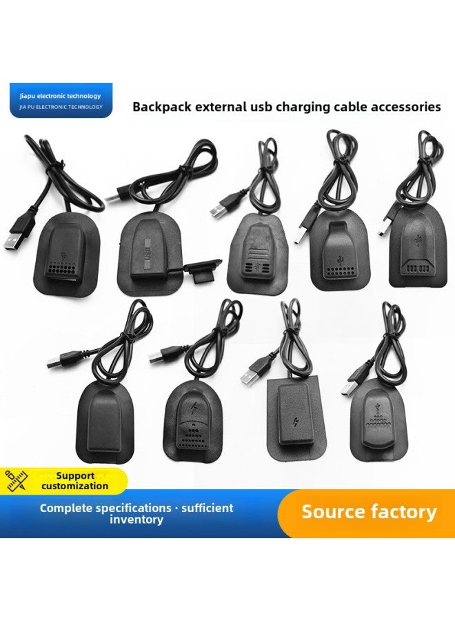 Luggage USB Charging Cable Backpack Extension Cable External Charging Interface USB Data Cable Shell Accessories Wholesale-Color:Model-jp-013 (normal) - Image 2