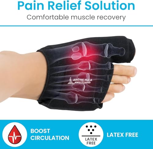 Arctic Flex Foot Ice Pack (Pair) Toe Wrap for Bunion, Plantar Fasciitis, Hallux Valgus, Gout, Swelling & Injuries - Cold & Heat Gel Therapy for Joint Pain Relief & Feet Recovery - Reusable Compression - Image 3