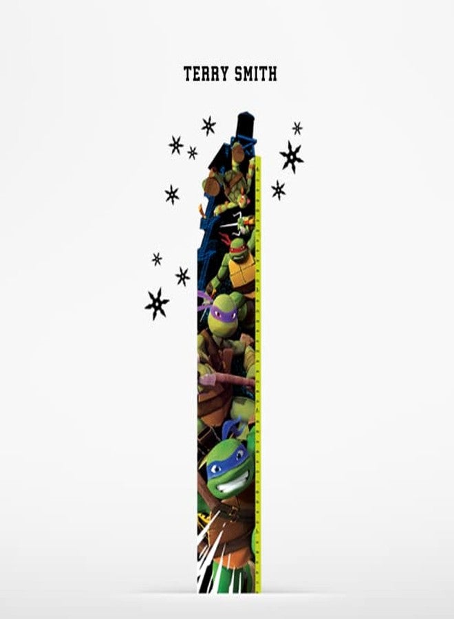 Oliver's Labels Growth Chart for Kids - Cute Personalized Wall Sticker - Ruler for Child Size - Height Measurement Decal for Kids - Decor for Boys & Girls (Teenage Mutant Ninja Turtles™) - Image 5
