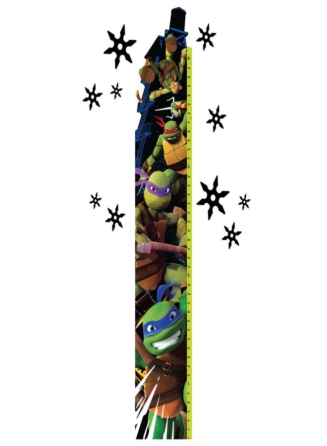 Oliver's Labels Growth Chart for Kids - Cute Personalized Wall Sticker - Ruler for Child Size - Height Measurement Decal for Kids - Decor for Boys & Girls (Teenage Mutant Ninja Turtles™) - Image 1