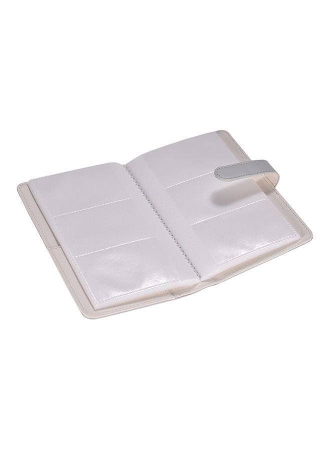 NIBEMINENT 108-Pockets Portable Mini Photo Album Grey - Image 4