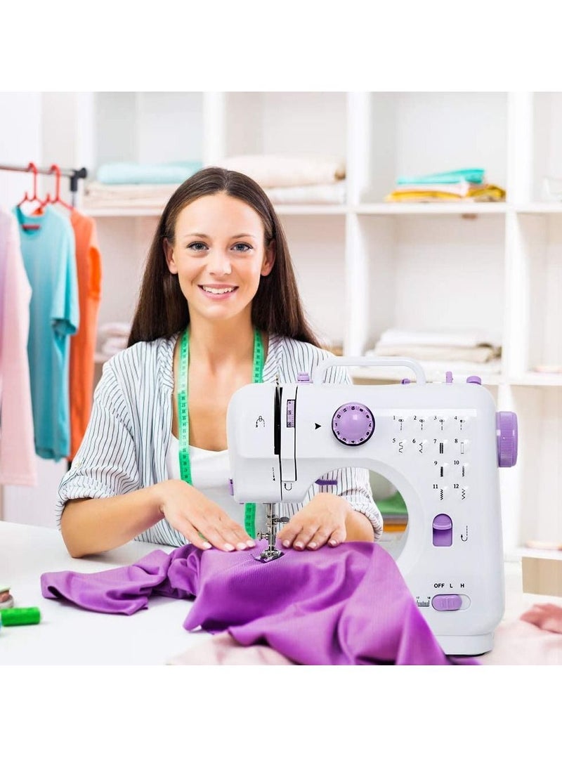 DubaiGallery POWER Electric Sewing Machine Portable Mini with 12 Built-in Stitches, 2 Speeds Double Thread  - Image 4