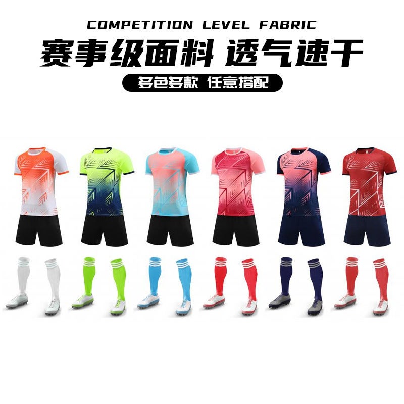 Football Uniform Suit Men'S Short-Sleeved Training Uniform Game Team Uniform Printed Village Super Football Jersey Quick-Drying Women'S Children'S Football Uniform - Image 3