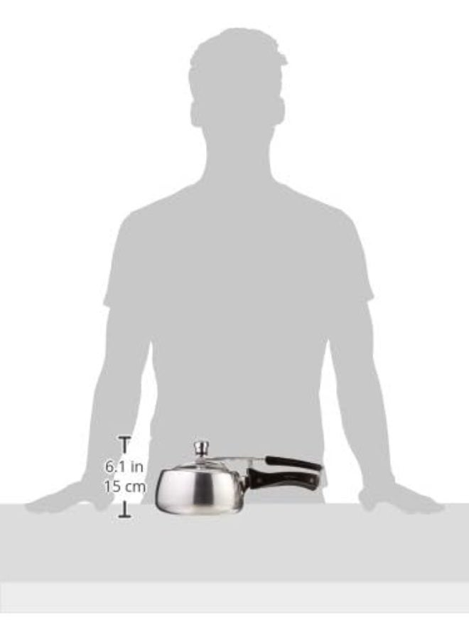 Hawkins 1.5 لتر وعاء ضغط من الألمنيوم غطاء داخلي كونتورا 1.5 لتر فضي Hc15 1.5 لتر فضي - Image 3