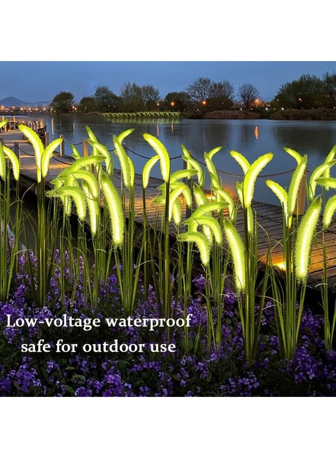 Dekorly Solar Lights Outdoor , Garden Lights with Color Changing, Auto On/Off, IP65 Waterproof - Decorative Solar Lights for Yard, Pathway, Lawn, Patio, Garden Decor(Dogtail grass, 2PCS) - Image 5