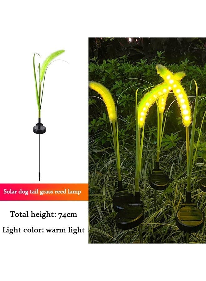 Dekorly Solar Lights Outdoor , Garden Lights with Color Changing, Auto On/Off, IP65 Waterproof - Decorative Solar Lights for Yard, Pathway, Lawn, Patio, Garden Decor(Dogtail grass, 2PCS) - Image 3