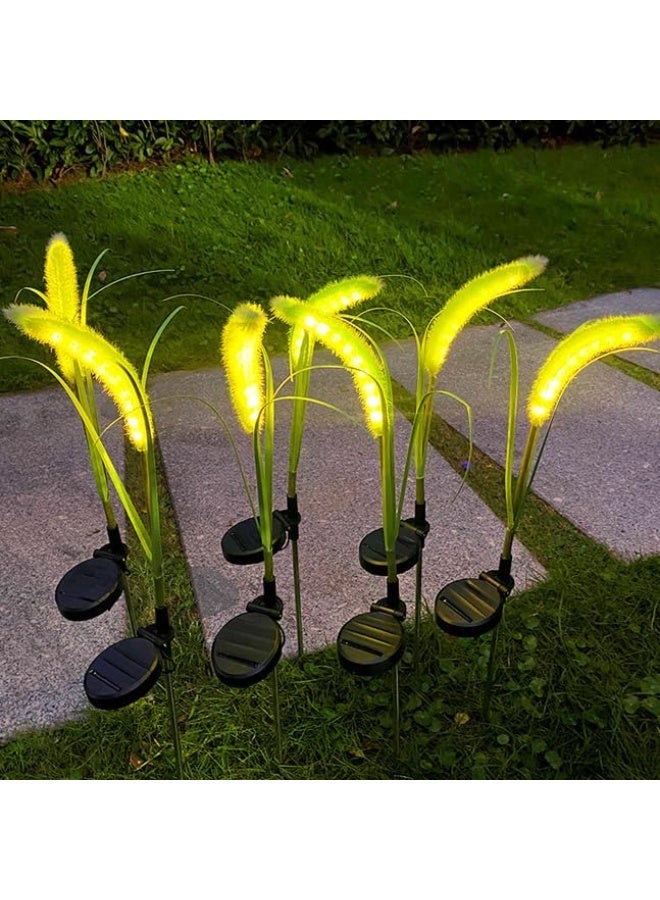 Dekorly Solar Lights Outdoor , Garden Lights with Color Changing, Auto On/Off, IP65 Waterproof - Decorative Solar Lights for Yard, Pathway, Lawn, Patio, Garden Decor(Dogtail grass, 2PCS) - Image 1