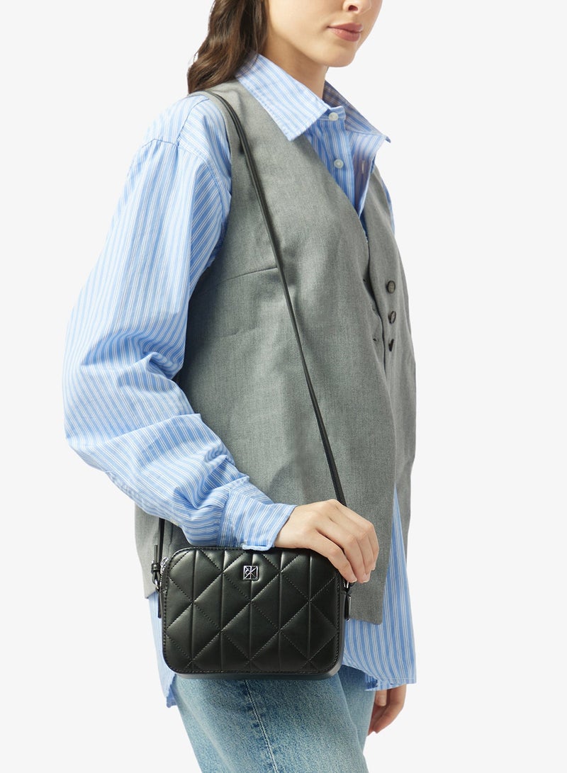 CALVIN KLEIN Double Zip Quilted Camera Bag - Image 2