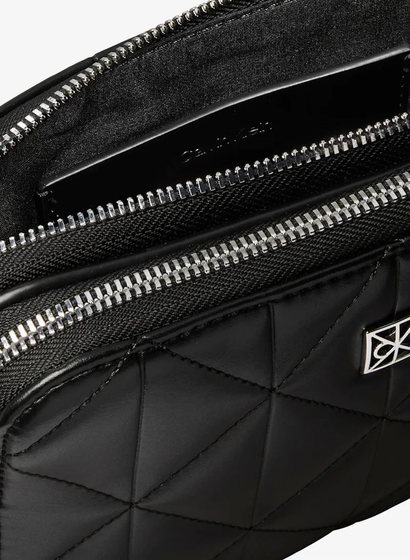 CALVIN KLEIN Double Zip Quilted Camera Bag