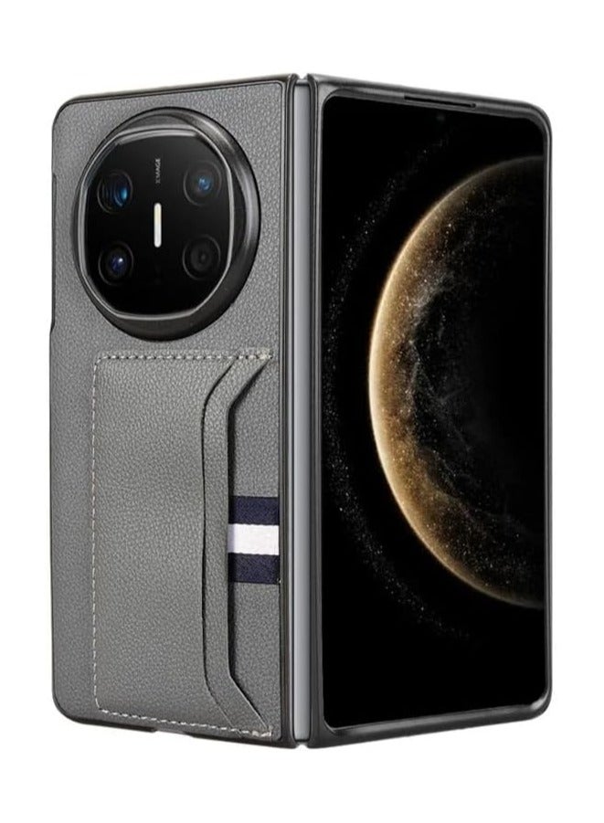 General Compatible with Huawei Mate X6 Case, Premium PU Leather Ultra Slim Shockproof Back Bumper Phone Case Cover with Card Slot for Mate X6 Phone Case  - Image 1