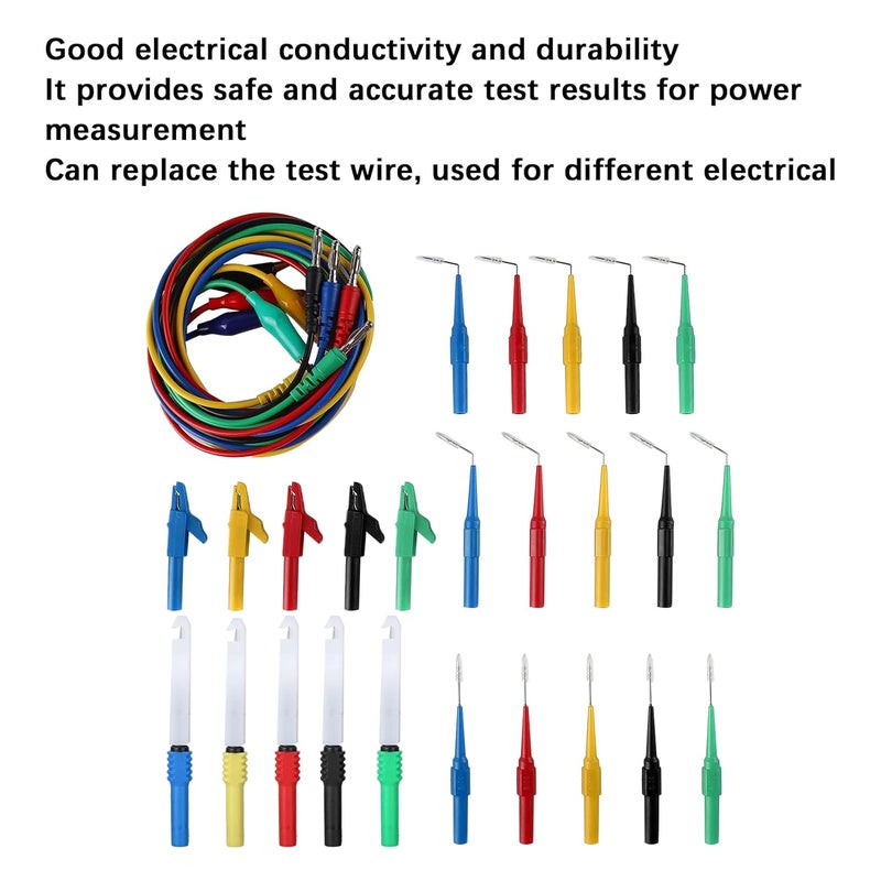 JT8036-2 Test Wire Kit, Copper Wire Multimeter Test Line, Multifunction Waterproof Test Probe Lead for Electrical Engineering, ANKROYUnr82cdsvbo - Image 2
