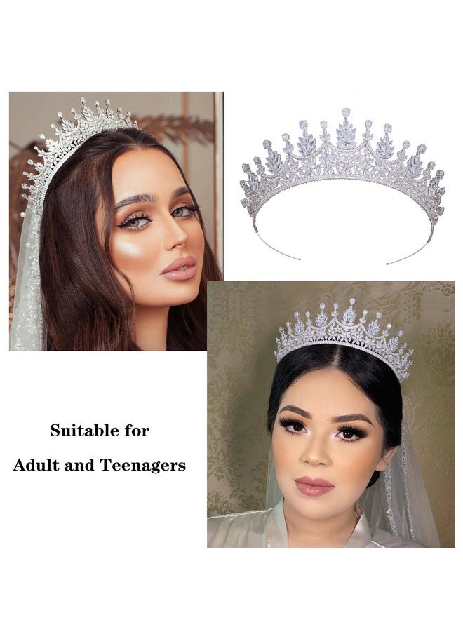 Jorsnovs - Cubic Zirconia Wedding Bridal Crowns Princess Sweet 16 Cz Tiaras Quinceanera Birthday Hair Accessories For Women - Image 1