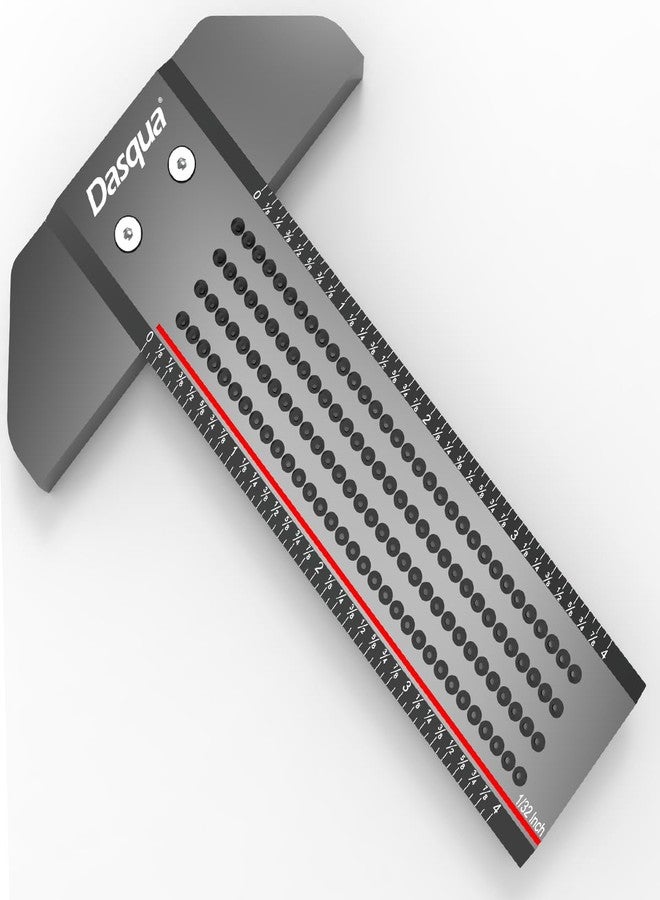Dasqua 1804-5333 4-Inch T-Shaped Ruler with Marked Holes - Image 1
