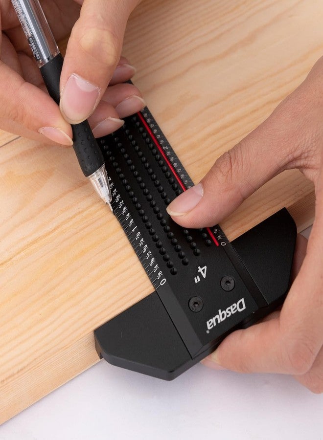 Dasqua 1804-5333 4-Inch T-Shaped Ruler with Marked Holes - Image 2