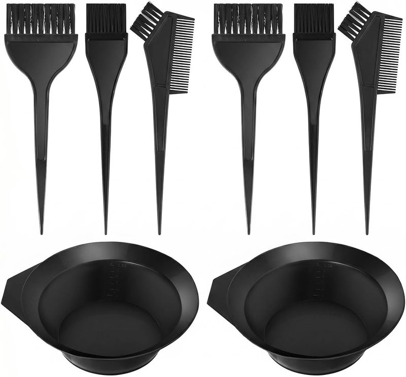 ECVV 8 Pieces Hair Dye Brush Set Brushes for Hair Salon Hair Color Brush Applicator Set Balayage Brush Hair Tint Brush Hair Dying Brush Hair Coloring Kit Dye Tools Hair Coloring Bleaching - Image 1