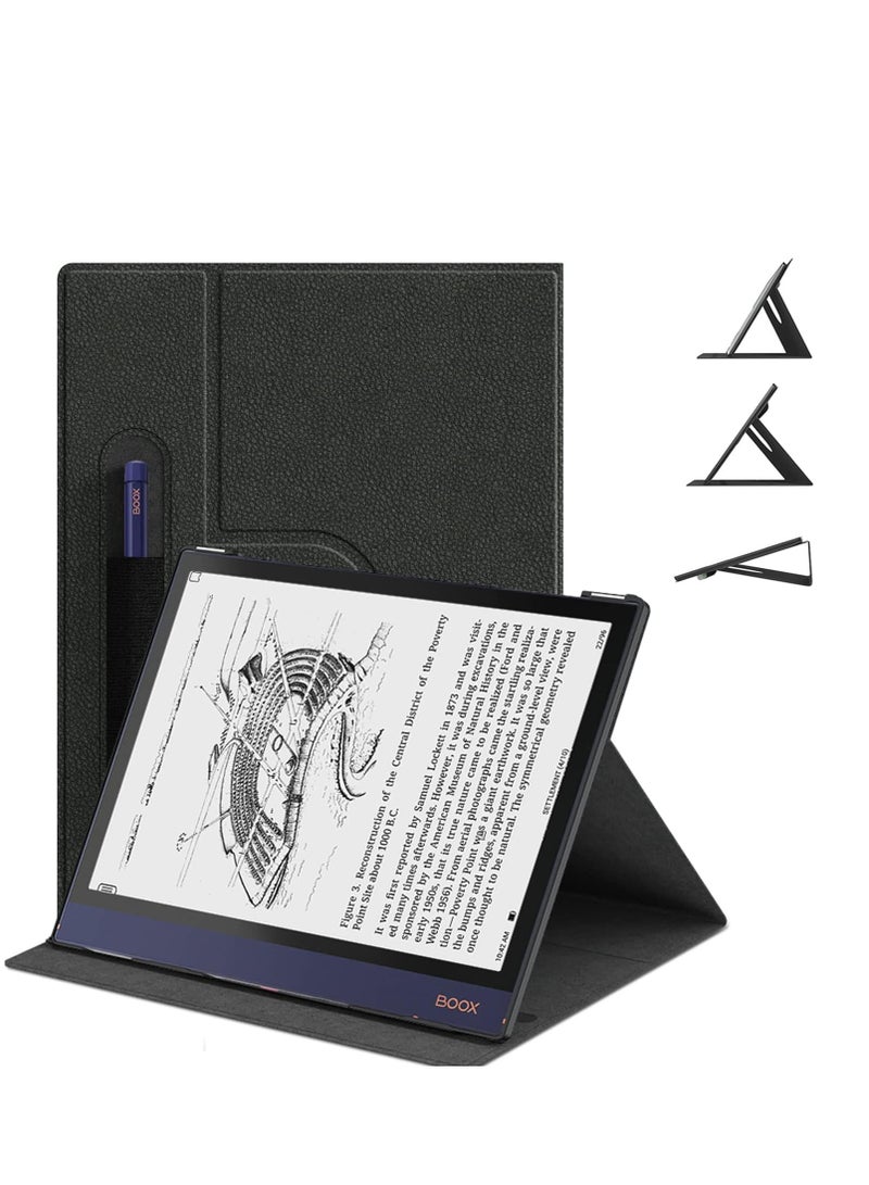 My Choice Book Folio Case for Boox Note Air 2/Air 2 Plus Tablet 10.3" (2021 Released),Lightweight Smart Case with Pencil Holder- Black - Image 1