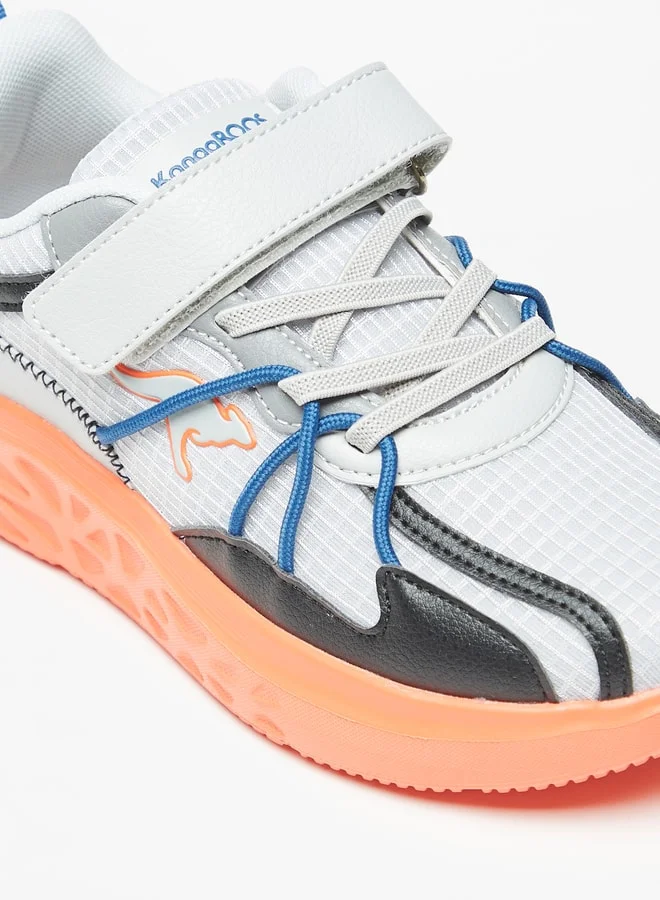kangaROOS Boys Colourblock Sports Shoes With Hook And Loop Closure