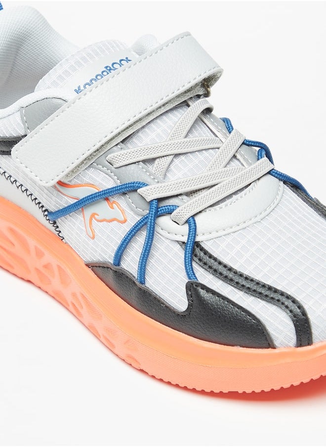 kangaROOS - Boys Colourblock Sports Shoes With Hook And Loop Closure - Image 1