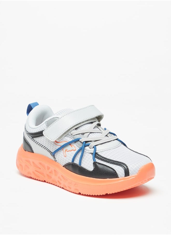 kangaROOS - Boys Colourblock Sports Shoes With Hook And Loop Closure - Image 1