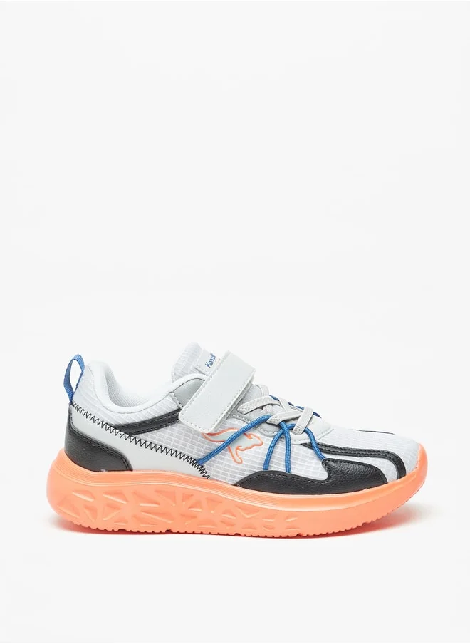 kangaROOS Boys Colourblock Sports Shoes With Hook And Loop Closure