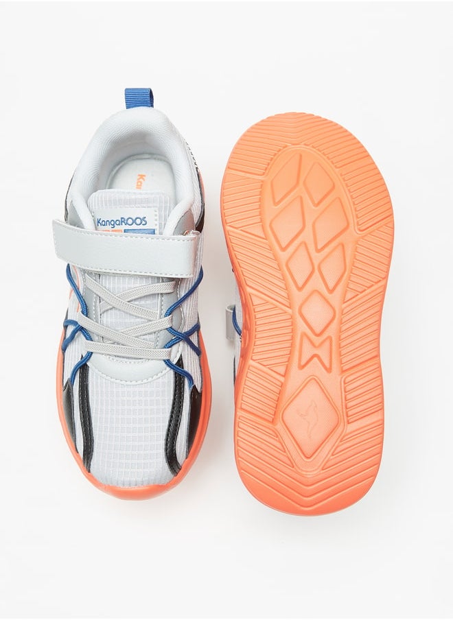 kangaROOS - Boys Colourblock Sports Shoes With Hook And Loop Closure - Image 1