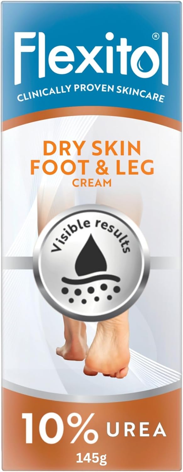 Flexitol Dry Skin Foot Leg Cream Clinically Proven to Hydrate Feet and Legs Quick Absorbing Foot Care 48H Hydration Hydrate Soften and Moisturise Very Dry Feet and Legs 10 Urea 1 x 485g