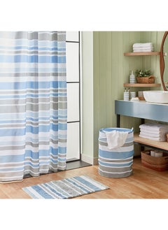 Home Box Frida Polyester Shower Curtain with 12 Hooks 200 x 180 cm  - Image 4