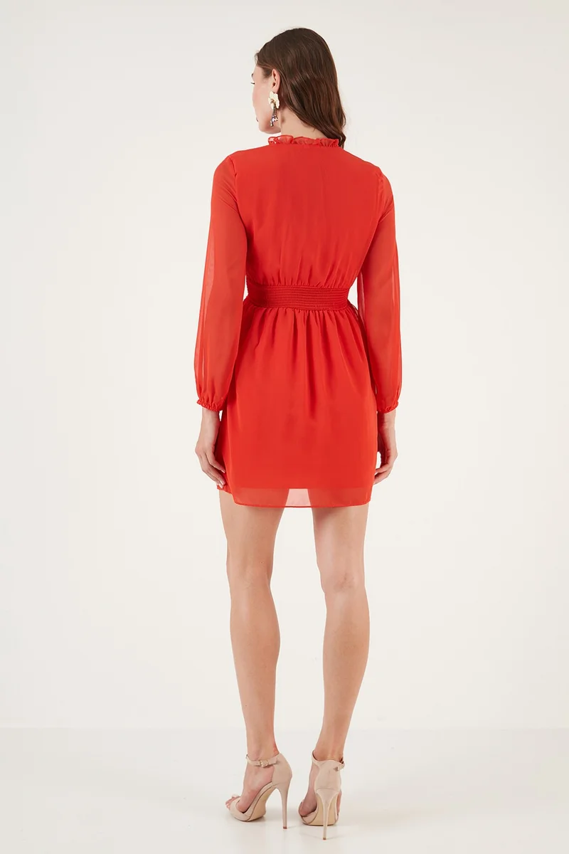 Lela Shirred Waist Mini Dress