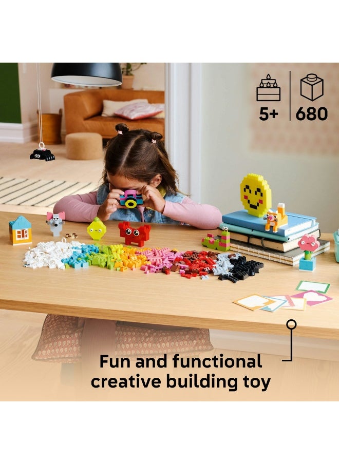 LEGO Classic Creative Happy Box Colourful Building Bricks Toy 11042 (680) Pieces  - Image 3