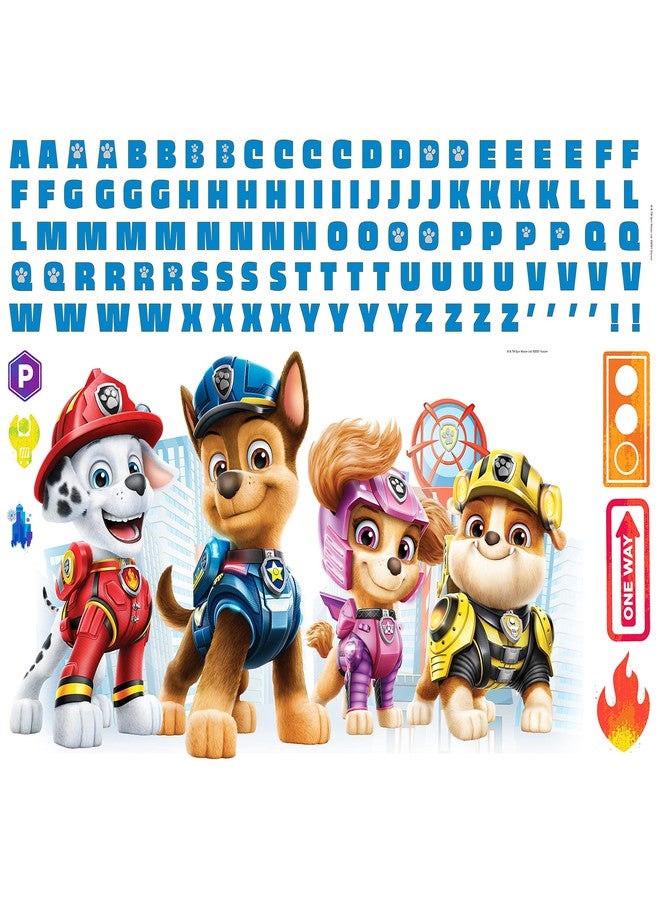 RoomMates RMK5122GM Paw Patrol Peel and Stick Giant Wall Decals with Alphabet for Personalization - Image 2