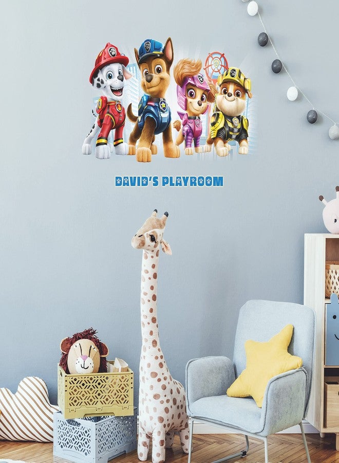 RoomMates RMK5122GM Paw Patrol Peel and Stick Giant Wall Decals with Alphabet for Personalization - Image 5