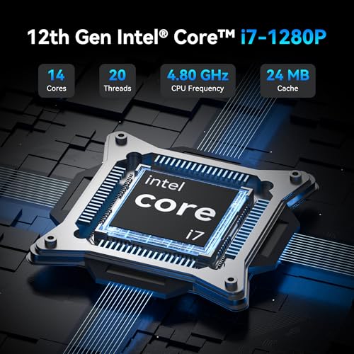GEEKOM Mini PC IT12[Best Intel NUC12 Alternative],3-Year Quality Support,with 12th Gen Intel i7-1280P Mini Computers,32GB RAM/1TB NVMe SSD Windows 11 Pro Desktop PC,USB 4.0/2.5G LAN/8K/SD Solt - Image 3