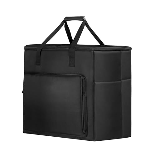 Buwico BUBM Multi-pocket Large Capacity Desktop PC Computer Travel Storage Carrying Case Bag Organizer for 27 Inch Computer Main Processor Monitor Keyboard and Accessories(Size：XL) - Image 1