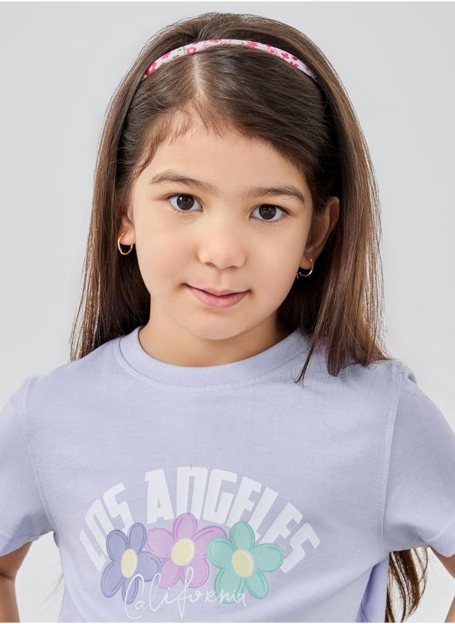 Styli Styli Girls Graphic Print Short Sleeve T-Shirt  - Image 3