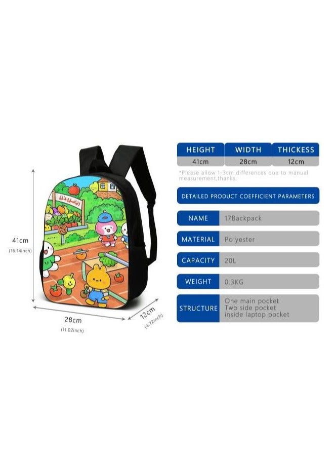 Cartoon style universal three-piece schoolbag - 616 - Image 3