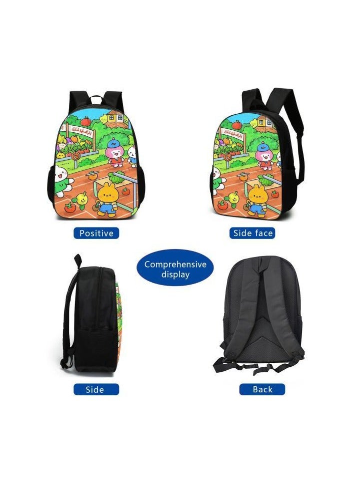 Cartoon style universal three-piece schoolbag - 616 - Image 4