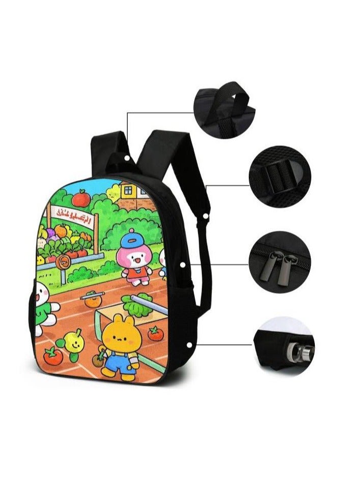 Cartoon style universal three-piece schoolbag - 616 - Image 5