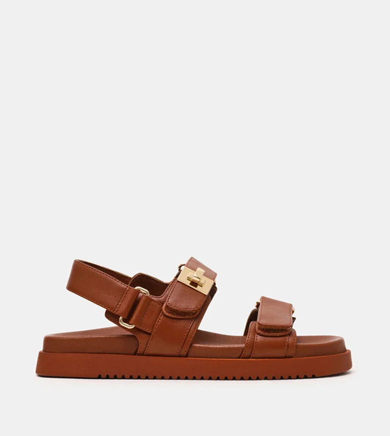 STEVE MADDEN Mona Textured Slingback Comfort Sandals