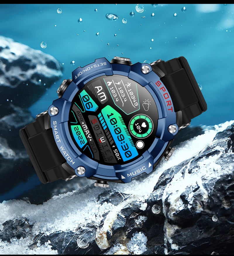 LEMFO T96 Local Music TWS Dual Bluetooth Headset Smartwatch - Image 3