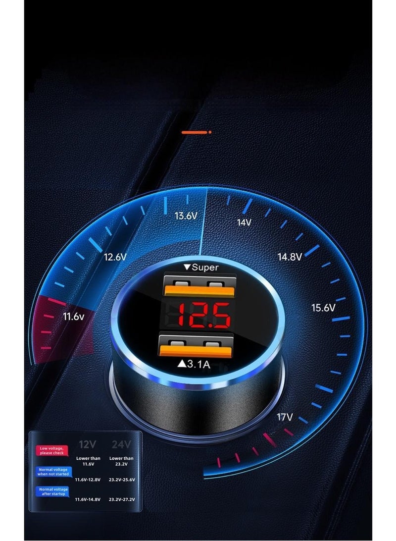 EXMY PD 30W Super Fast Car Charger Fast Charging 2 Port USB Car Power Adapter With 100W USB C Cable Car Fast Charger Plug For Steam Deck Macbook Laptops Tablets iPhone 16 15 Series Samsung Galaxy Xiaomi Black - Image 4