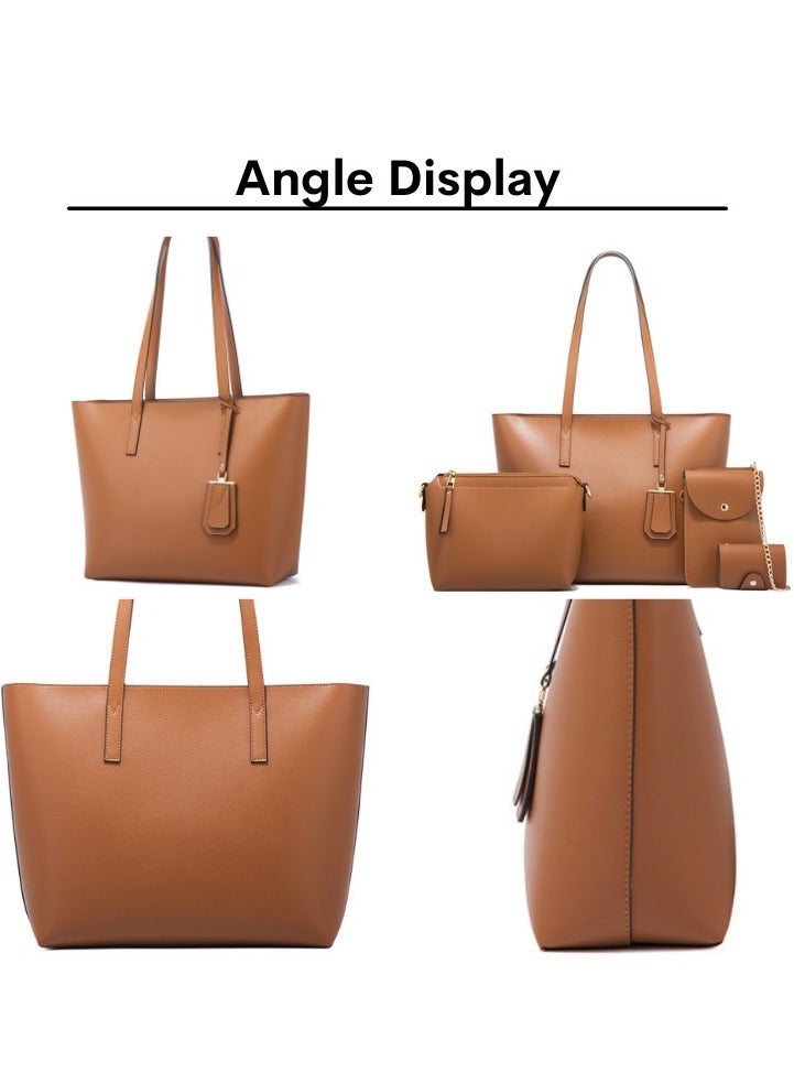 Maple's Shoulder Diagonal large Capacity PU Leather Bag Set of 4 Pcs  - Image 3