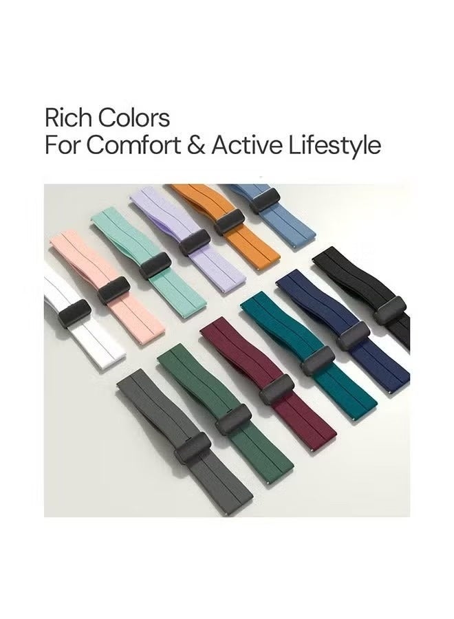 Silicone Watch Band for CMF by Nothing Watch Pro & Watch Pro 2 – Magnetic Folding Buckle Soft Silicone Replacement Strap, Adjustable Bracelet for Men & Women - Image 5