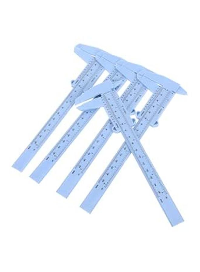 4Pcs Plastic Vernier Calipers 0 150mm Sliding Gauge Educational Science Measuring Tool - Image 1