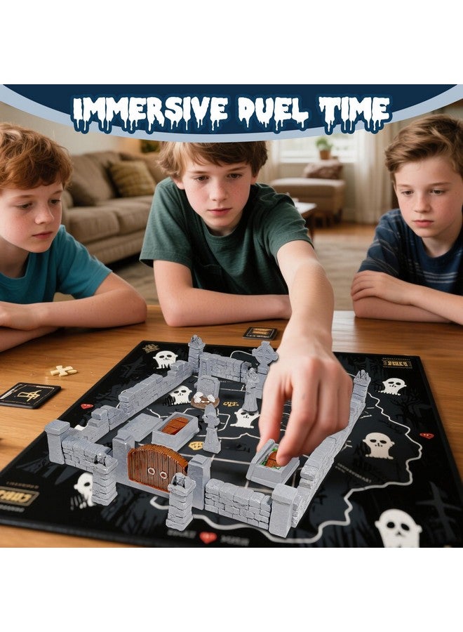 Warmtree 38 Pcs Graveyard Terrain Miniatures Set, Tabletop Terrain Mini Tombstones, Miniature Figurines Accessories for 28mm Miniatures Wargame Scene Diorama Supplies Accessory - Image 5