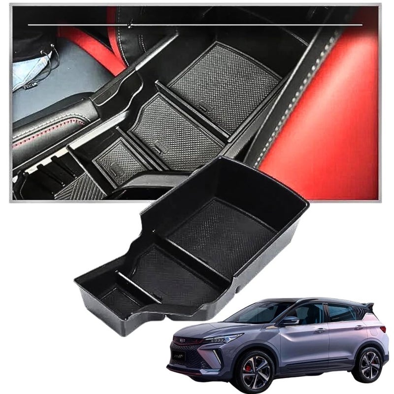  تي ار اكس اوتو منظم مسند الذراع المركزي TRX AUTO لسيارة جيلي كولراي (2020، 2021، 2022، 2023) | منظم صندوق التخزين المركزي | ملحقات جيلي كولراي - Image 1