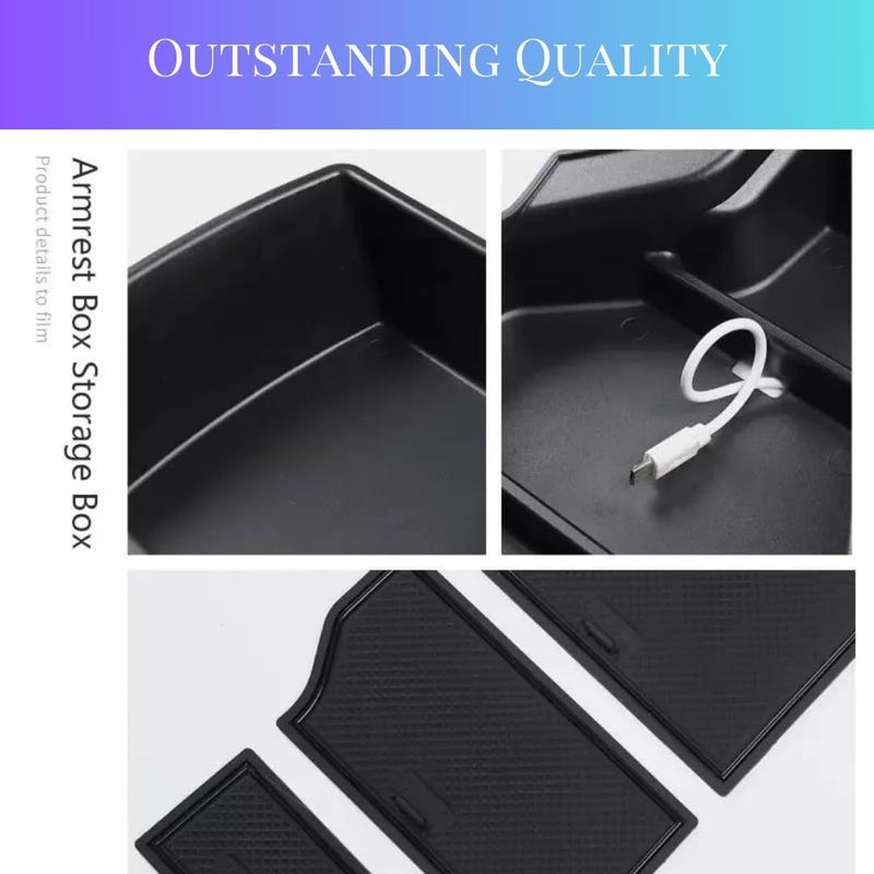  تي ار اكس اوتو منظم مسند الذراع المركزي TRX AUTO لسيارة جيلي كولراي (2020، 2021، 2022، 2023) | منظم صندوق التخزين المركزي | ملحقات جيلي كولراي - Image 4