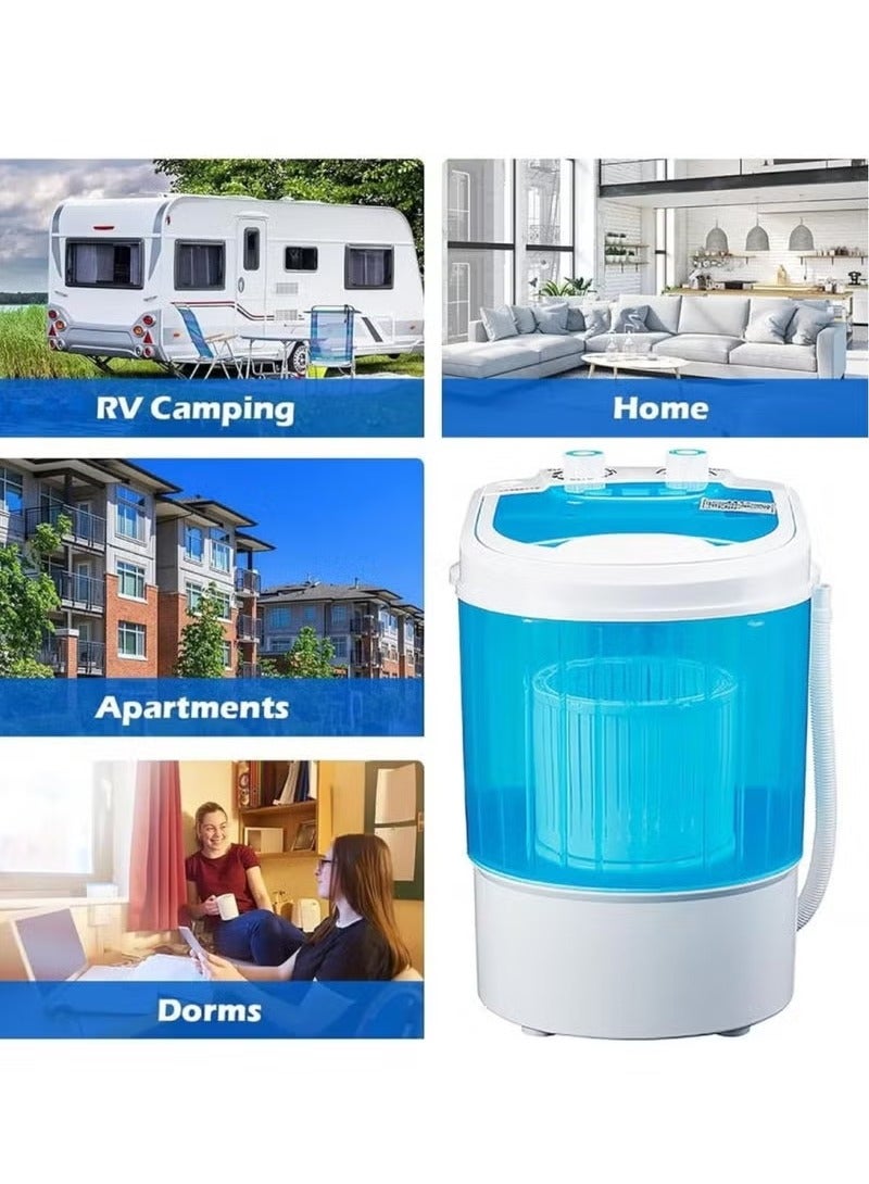 JAJEEK All-in-One Mini Washing Machine – Compact & Portable Washer with Dryer Basket Combo (Color 2) – Perfect for Small Loads, Apartments, Dorms, Travel & Small Spaces – Energy Efficient, Space-Saving, and Easy to Use  - Image 4