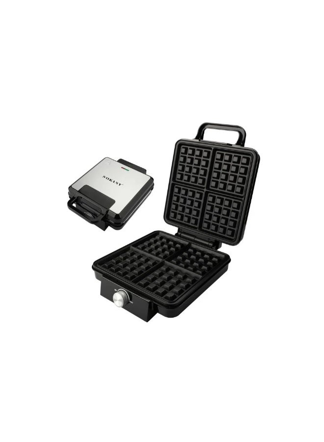 Sokany Waffle Maker 4 Slice Volume 1500W SK-08031 - Image 1