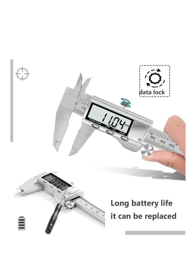 ABBASALI Stainless LCD Electronic Digital Vernier Caliper Micrometer 150mm To 6inch  - Image 3